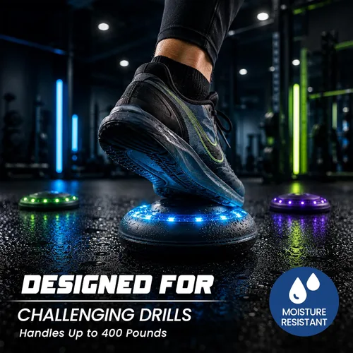 Miniatura 6 de Reflexx RLT 2.1 Reaction Training Lights – Improve Reaction Time, Coordination & Focus – Adjustable Speed, Random Mode, Brightness & Sound Control