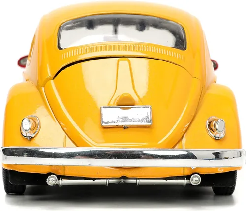 Miniatura 6 de Jada Sesame Street 1:24 1959 Volkswagen Beetle - Coche fundido a presión y figura de Oscar The Grouch de 2.75 pulgadas, juguetes para niños y adultos