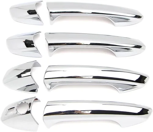 Dreamseek 8 piezas de 4 manijas de puerta compatibles con Mercedes Benz CLA GLK GLA GLE B C E ML Clase X156 W166 W204 W212 W246 Exterior ABS Molding