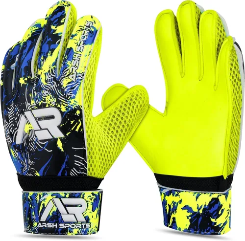Miniatura 10 de Guantes de portero de fútbol, guantes de portero de fútbol para niños, jóvenes y adultos con fuerte agarre, protección para los dedos de 4mm