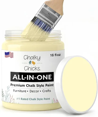 Miniatura 98 de Chalky Chicks - Pintura mate a la tiza, no requiere lijado, 4 onzas líquidas, color gris oscuro (Gun Metal Gray), para muebles, pintura sin Gris