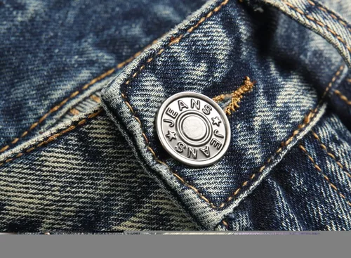 Miniatura 7 de OIIIO Pantalón vaquero de pierna recta rasgados para hombre