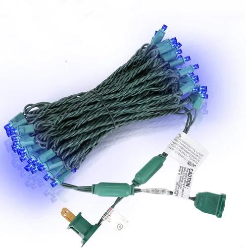 Miniatura 13 de Luces LED de Navidad, 50 unidades, luz LED de Navidad sin costuras para exteriores e interiores, grado de iluminación comercial, luz roja, cable