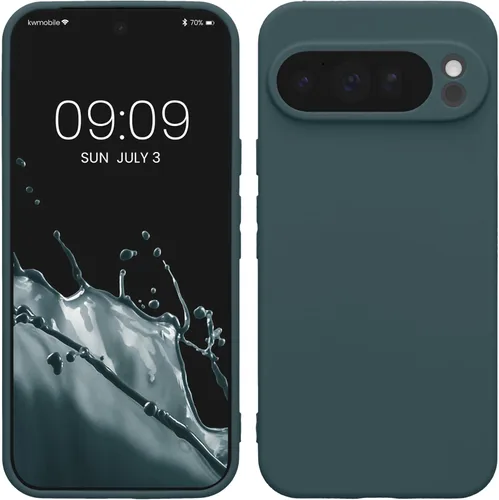 Miniatura 236 de kwmobile Funda compatible con Google Pixel 9 Pro - Funda protectora delgada de TPU para teléfono - Acabado mate suave - Negro mate