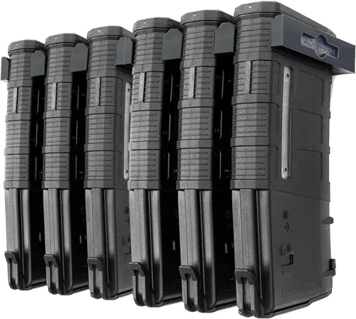 AR-15 PMAG Soporte de pared | Exhibidor de revistas | Sistema de organización de almacenamiento de pared | Diseño único de perfil bajo | Garaje de 2