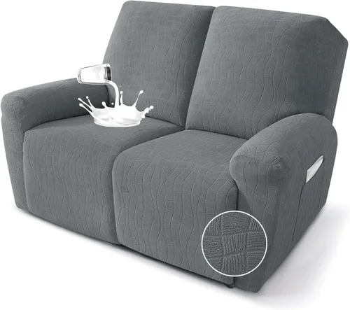 Miniatura 26 de MAXIJIN Fundas impermeables para sillas reclinables pequeñas de 3 piezas, fundas reclinables que se mantienen en su lugar, fundas reclinables Lazy