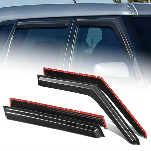 Miniatura 23 de DNA Motoring WVS-T2-0156 - Juego de 4 protectores de lluvia para ventana 04-08 Pacifica CS V6, tinte de humo, deflector de sol, viento y lluvia
