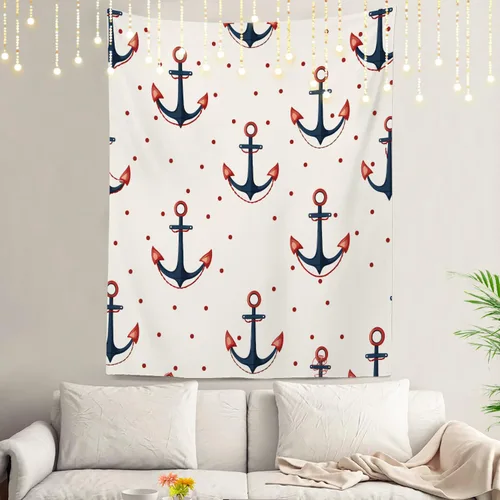 Miniatura 62 de Shrahala Beach Vacation Seaside Relaxation Tapestry, Nautical Summer Getaway Wall Hanging Hd Print Polyester Backdrop For Dorm Room Bedroom 30 X 40