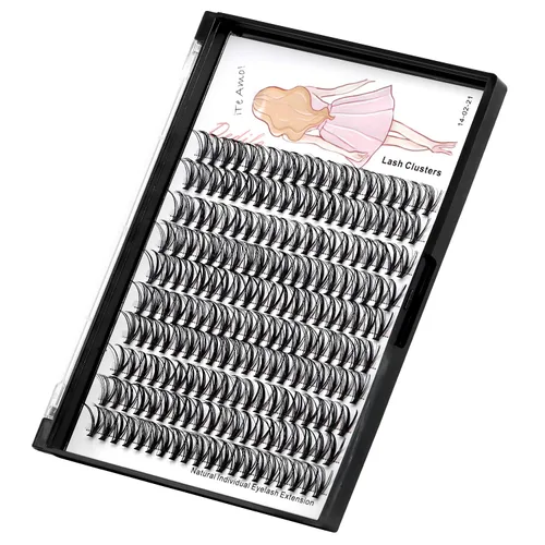 Miniatura 4 de Pestañas postizas individuales 20D de 0.315 a 0.787 pulgadas, grosor de 0.003 pulgadas, rizo D, natural, largas, de color negro, suaves, ligeras