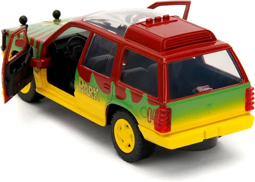 Miniatura 5 de Jada Jurassic Park 1:32 1993 Ford Explorer - Coche fundido a presión, juguetes para niños y adultos