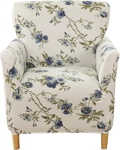 Miniatura 45 de CRFATOP - Funda elástica para sillón de mediados de siglo moderno de 1 pieza, fundas de silla de acento de jacquard con brazos, fundas de silla