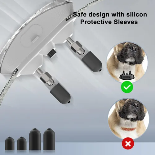 Miniatura 8 de Collar de perro antiladridos automático inteligente impermeable recargable Terminador de ladridos (collar de corteza blanca)