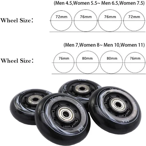 Miniatura 6 de LIKU Negro Profesional Patines En Línea Unisex