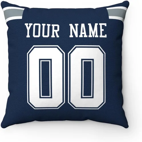 Miniatura 6 de ANTKING Dallas - Almohada personalizada con cualquier nombre y número, regalo personalizado para hombres, mujeres y niños