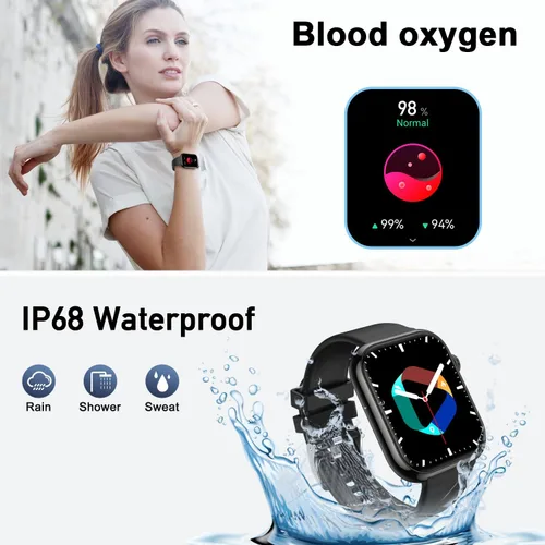 Miniatura 7 de Reloj inteligente para hombres y mujeres Fitness: resistente al agua, responder llamadas, correr, reloj inteligente para teléfono Android, iPhone
