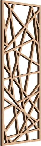 Miniatura 25 de Conway Paneles de pared decorativos de madera con calado, 9 3/8 pulgadas de ancho x 24 3/8 pulgadas de alto x 1/4 de alto, aliso
