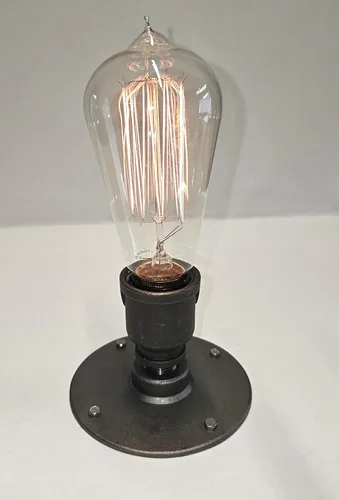 Miniatura 3 de Brida industrial NPT de media pulgada para iluminación de tuberías de bricolaje. Brida de piso grande de 4.25 ". ACERO