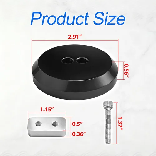 Miniatura 2 de Jack Pucks Billet - Almohadilla de aluminio para elevación de piso, compatible con Corvette C5 C6 C7 C8/944 964 993 996 996 997 911 Boxster Cayman