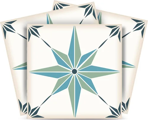 Miniatura 16 de Adhesivos para azulejos Mi Alma, 24 unidades, Talavera, plantillas de pared, calcomanías para despegar y pegar, fácil aplicación, ideal para baño