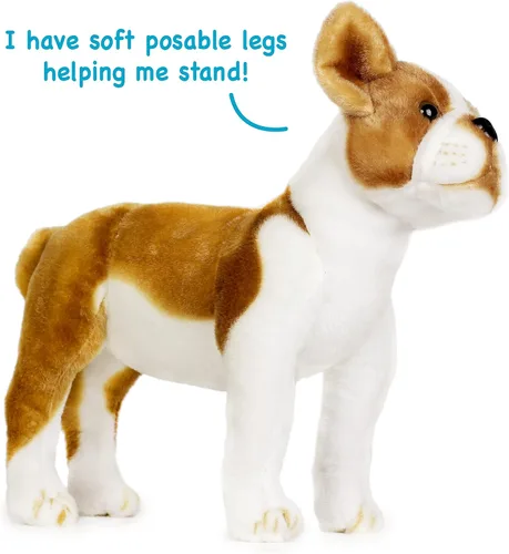 Miniatura 5 de TigerHart Bobby The Boston Terrier Boxer - Peluche de animal de peluche de perro grande de 14.5 pulgadas