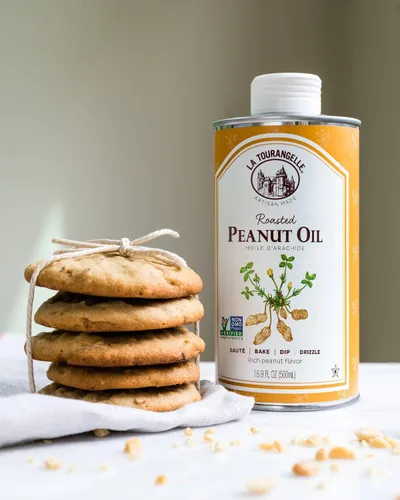 Miniatura 7 de La Tourangelle, Aceite de Maní Tostado, Tostado Lento Prensado por Expulsor para Sabor Rico, Perfecto para Cocinar y Hornear, Calor Medio-Alto, Sin