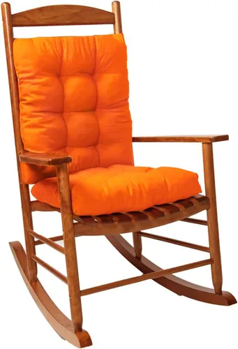 Miniatura 10 de Cojines para silla mecedora para interiores y exteriores, paquete de 1, cojines para sillas de patio, cojines de asiento de respaldo alto para Negro