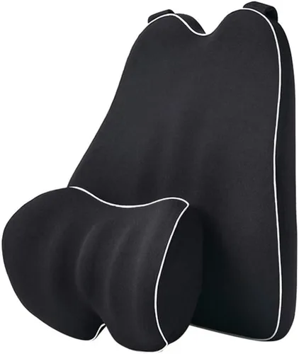 Miniatura 11 de Cojín lumbar para coche, cojín de respaldo y reposacabezas para cuello de espuma viscoelástica con alivio del dolor de espalda para Mazda CX-3 CX-5
