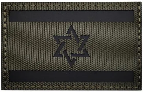 Parche reflectante de bandera de Israel táctico israelí IL militar IR moral, parches de bucle para coser insignias, apliques de hombro para ropa,