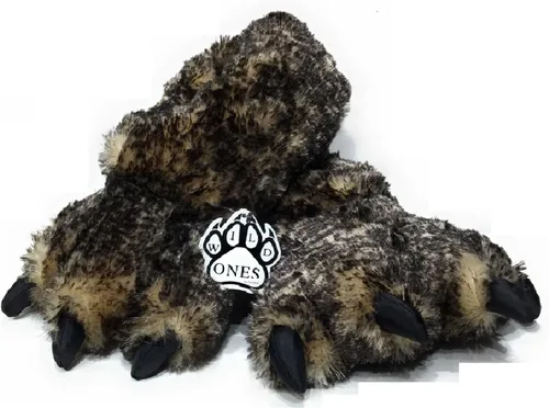 Miniatura 2 de Sundial Wild Ones - Pantuflas peludas con garra de animal para niños pequeños, niños pequeños y niños grandes