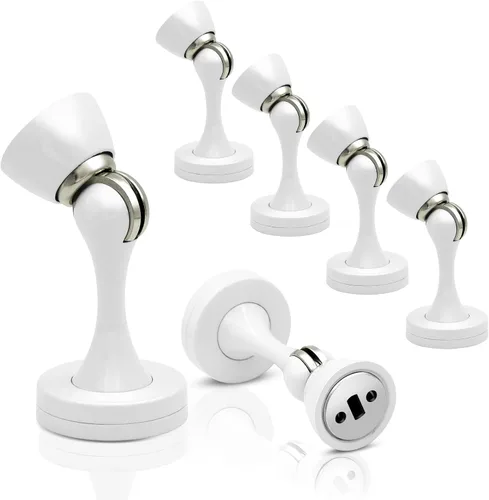 Miniatura 12 de Topes magnéticos para puerta, topes de puerta negros para la parte inferior de la puerta, montaje en pared, protector de pared magnético resistente