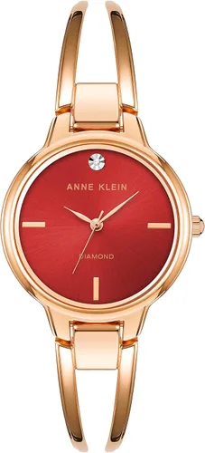 Miniatura 12 de Anne Klein - Reloj de brazalete con esfera de diamante auténtico para mujer