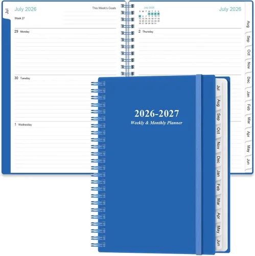 Miniatura 24 de Agenda de bolsillo 2026 - Agenda 2026 de enero de 2026 a diciembre de 2026, agenda 2026 con 12 pestañas, encuadernación de doble alambre, bolsillo