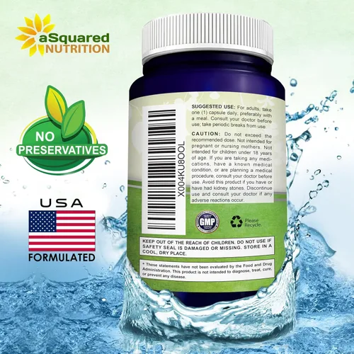 Miniatura 8 de aSquared Nutrition - Suplemento de Quercetina 500 mg – 60 Cápsulas – Píldoras de Polvo Complejo de Quercetina Dihidrato para Apoyar la Respuesta