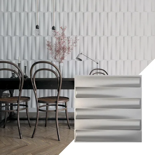 Miniatura 13 de Ekena Millwork 19 5/8 pulgadas de ancho x 19 5/8 pulgadas de alto Naomi EnduraWall Panel decorativo de pared 3D, dorado (cubre 2.67 pies cuadrados).