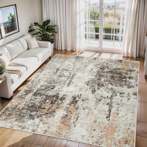 Miniatura 101 de 5x7 Area Rugs for Living Room Rug Washable: Abstract Rug for Dining Room Bedroom Carpet Non Slip 5 by 7 Indoor Modern Nursery Home Office Beige