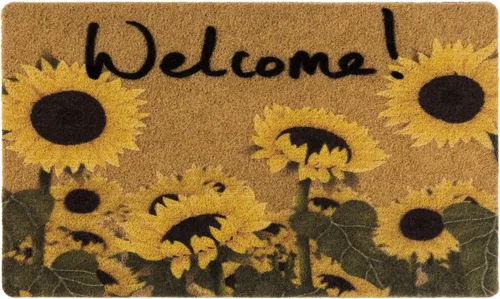 Miniatura 9 de Felpudos de Bienvenida de Primavera Florales de Fibra de Coco - 30"x17" Antideslizantes Grandes para Interiores Coloridos Felpudo de Bienvenida