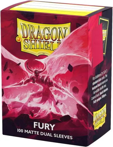Miniatura 20 de Dragon Shield Fundas para cartas mate de tamaño estándar dual 100 unidades - Fundas TCG premium suaves y resistentes - Compatibles con Pokémon