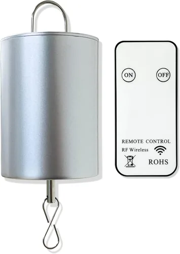 Miniatura 8 de Motor de Bola de Disco FONMY con Batería Operada por Control Remoto 10RPM Gancho de Visualización Rotativo para Hilandero del Viento, Móvil de Cuna