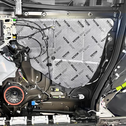 Miniatura 8 de VEVOR Alfombrilla de amortiguación de sonido para automóvil, 200 mil 25 pies cuadrados de butilo amortiguador de sonido, aislamiento de ruido