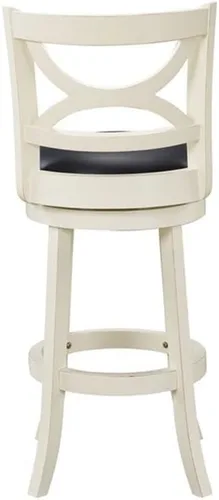 Miniatura 6 de Boraam Florence Taburete giratorio de madera con altura de mostrador - Black Sandthru