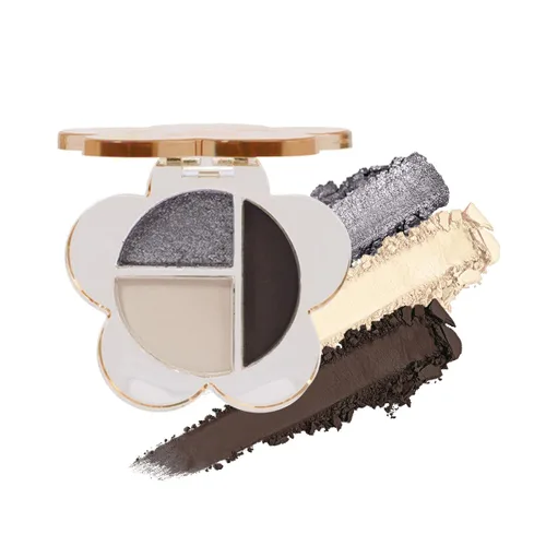 Miniatura 7 de Paleta de sombras de ojos con purpurina rosa, sombra de ojos color crema brillante mate, sombra de ojos marrón ahumado perezosa, altamente