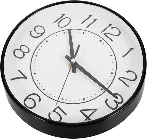 Miniatura 10 de IMIKEYA Reloj de pared digital de cuarzo, reloj de pared con pilas para decoración del hogar, baño, decoración de puerta, decoración de oficina