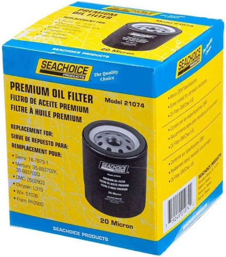 Miniatura 6 de Seachoice Filtro de aceite, filtro de 20 micrones, GM Chevrolet V6 intraborda Sterndrive
