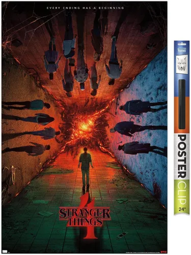 Miniatura 13 de Trends International Netflix Stranger Things: Temporada 4 - Póster de presentación con el grupo, para pared, de una hoja, 14.725 x 22.375 pulgadas