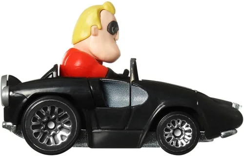 Miniatura 3 de Hot Wheels RacerVerse - Vehículo fundido a presión con Mr. Incredible Driver escala 1:64