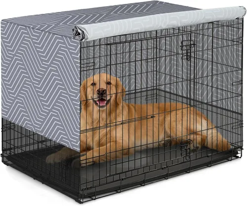 Miniatura 23 de Explore Land Funda transpirable para jaula de perro, ventilación de malla de 4 lados, funda básica para perrera para mascotas, todos los lados
