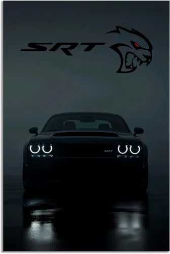 Miniatura 10 de Póster de Supercar Challenger Hellcat - Póster de carreras para pared, lienzo para regalo de cumpleaños, decoración de la casa enmarcada o sin marco