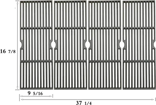 Miniatura 2 de C6876D - Rejillas de gas de hierro fundido de 16 7/8 pulgadas para Charbroil 463230510, 463230511, 463230512, 463230513, 463230514, 463230710