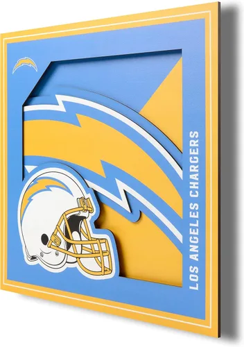 YouTheFan Arte de pared de la serie de logotipos 3D con licencia oficial de la NFL, hecho de múltiples capas, listo para colgar en la pared, diseño