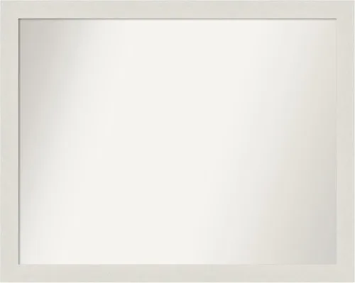 Miniatura 307 de Amanti Art Espejo de baño blanco para sobre el fregadero, 24 x 24 pulgadas, hecho a medida, espejo de tocador cuadrado blanco estrecho, marco